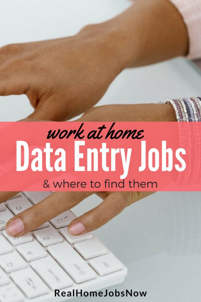 basic data entry jobs from home